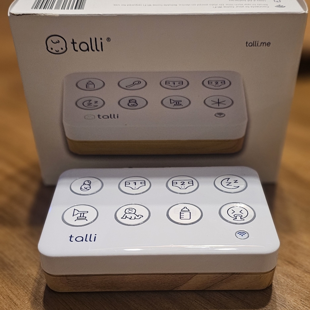 TALLI White & Wood Baby Tracker Device - TALLI